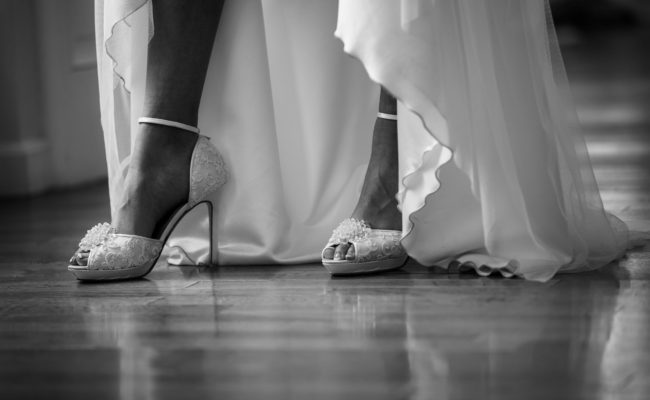 Les chaussures de la mariée